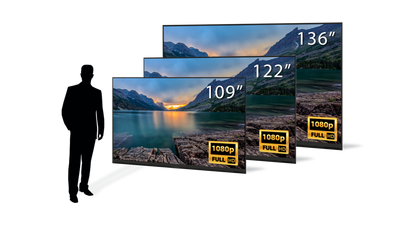 Écran tactile Micro LED PLANAR URL109-MFT 109" FHD 1,25 mm, 800 nits, HDR