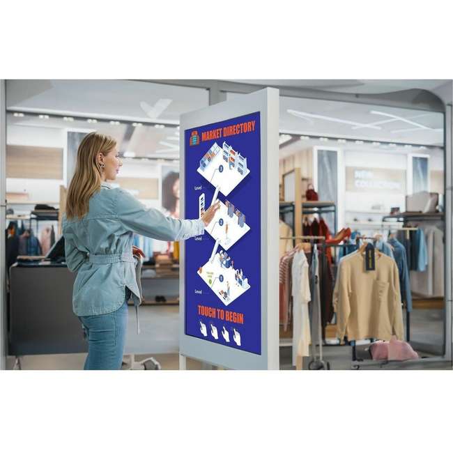Écran LCD UHD 4K Planar SLP75 75 pouces, 500 nits, 24h/24 et 7j/7, paysage/portrait
