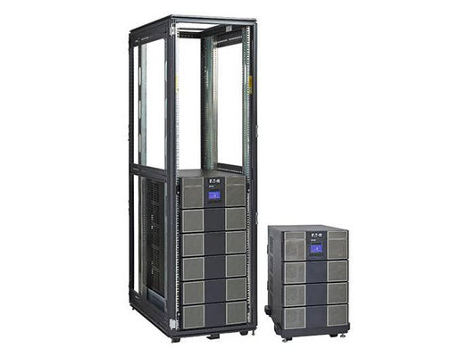 The Eaton 9PXM 12 Slot UPS combines modular, scalable power protection with high output flexibility, featuring four L6-30R and two L5-30R outlets. Designed for enterprise-class applications, this rack/tower form factor UPS supports robust power infrastructure with 208–240V input. TAA compliance and U.S. manufacturing enhance its appeal for federal and commercial deployments.