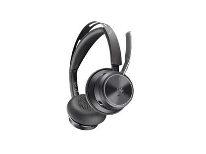 Poly Voyager Focus 2 Microsoft Teams Certified USB-C-C Headset +USB-C/A Adapter TAA WW
