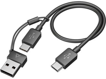 Casque Poly Voyager Focus 2 USB-C avec BT700 et adaptateur USB-C/A
