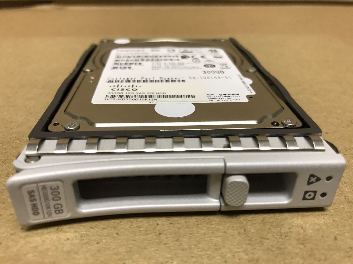 CISCO 300GB 6Gb/s SAS 10K RPM SFF Hot Plug HDD with Sled