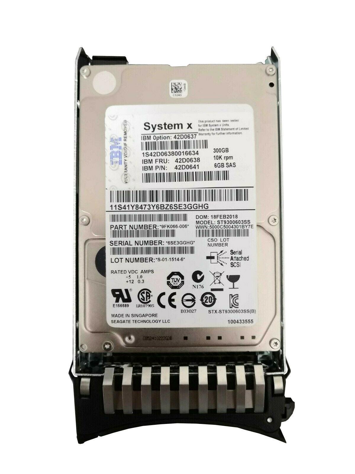 CISCO 300GB 6Gb/s SAS 10K RPM SFF Hot Plug HDD with Sled