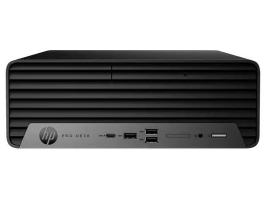 The HP Pro Small Form Factor 400 G9 is a compact yet powerful desktop, featuring a 12-core Intel Core i7-12700 processor with up to 4.9GHz turbo speed. With 16GB of RAM and a 1TB hard drive, this PC is ideal for performance-driven business applications in a space-saving form factor. TAA-compliant for government or regulated environments.