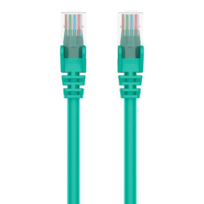 Câble croisé Belkin CAT6 vert 4,2 m, RJ-45, anti-accroc
