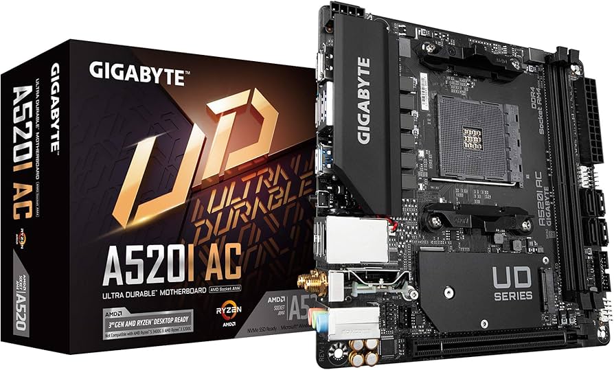 GIGABYTE A520I AC Mini ITX AM4 Motherboard