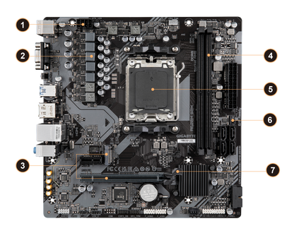 GIGABYTE A620M S2H Micro ATX DDR5 AM5 Motherboard