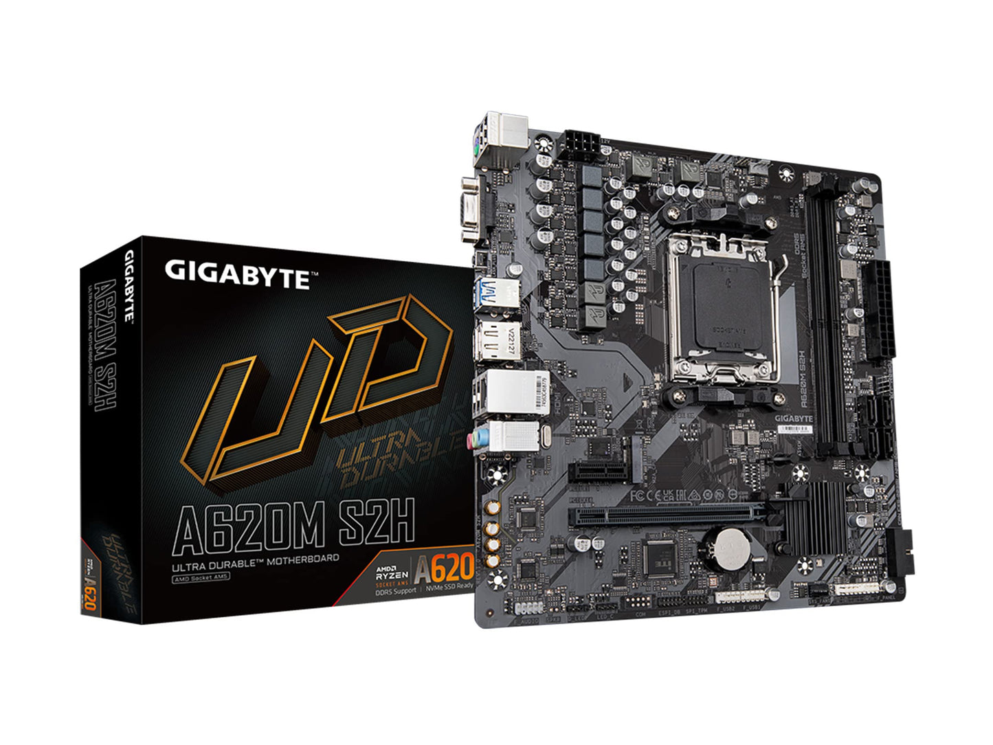 GIGABYTE A620M S2H Micro ATX DDR5 AM5 Motherboard