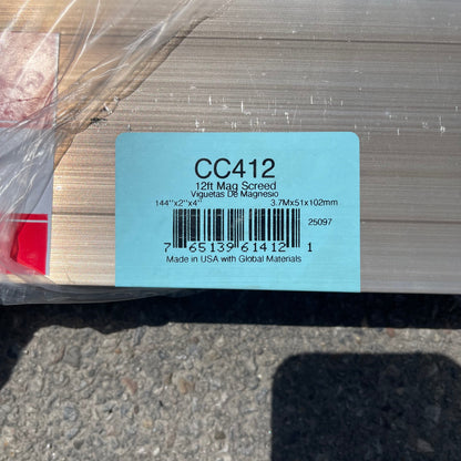 Z@ KRAFT TOOL CO. Magnesium Screed 144”x3-1/2”x1-1/2” CC412