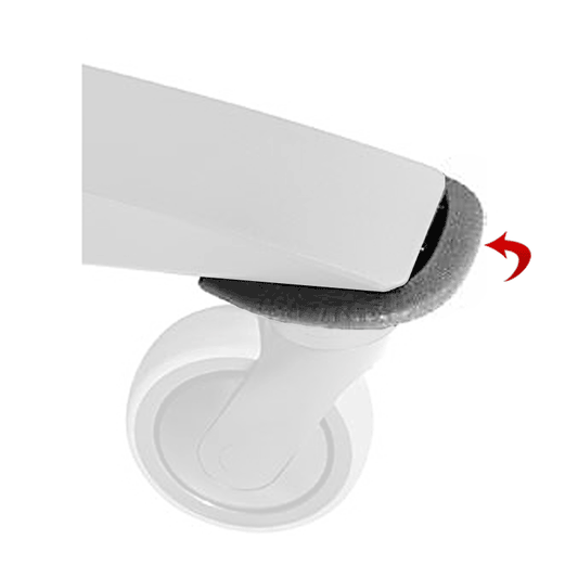 Pare-chocs Peerless ACC-BPR SmartMount pour chariots SR, caoutchouc noir
