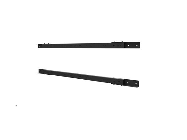 The Peerless ACC-MBCR1 Menu Board Connector provides a durable solution for linking ceiling-mounted digital menu board displays in 4x1 configurations. Designed for commercial installations, it ensures structural alignment and display uniformity, while offering compatibility with leading Peerless mount models. This black connector offers precise dimensions for seamless integration into varied digital signage setups.