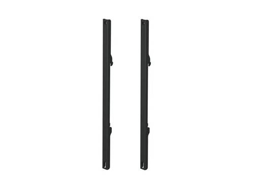 Adaptor Brackets designed specifically for the 55" Cisco Spark Board, featuring heavy gauge, cold rolled steel construction for enhanced durability. These black-finished brackets offer built-in security hardware for effective theft deterrence and include M12 x 16mm mounting hardware. They are TAA-compliant and made in the United States, ideal for secure and compliant enterprise installations.