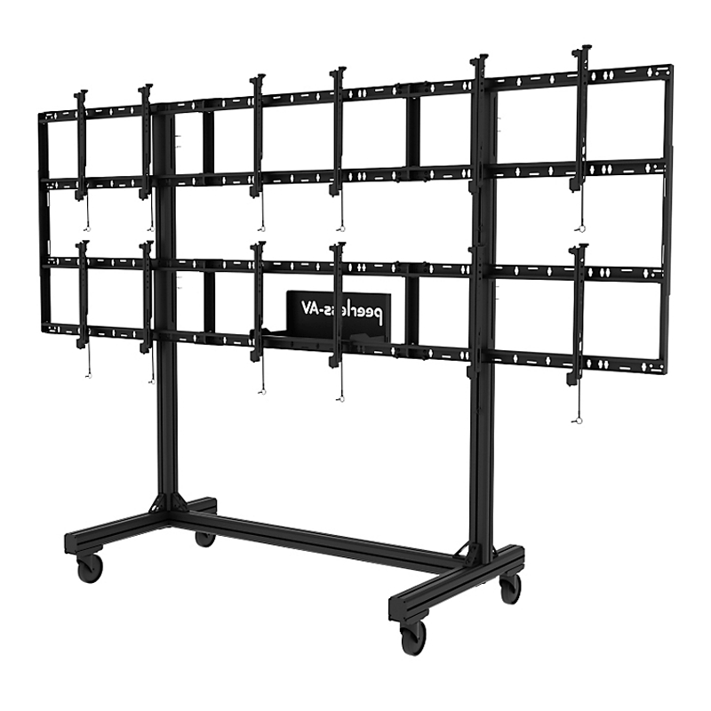 PEERLESS ACC310VWC4 Video Wall Cart Feet Set - Black (4-Pack)
