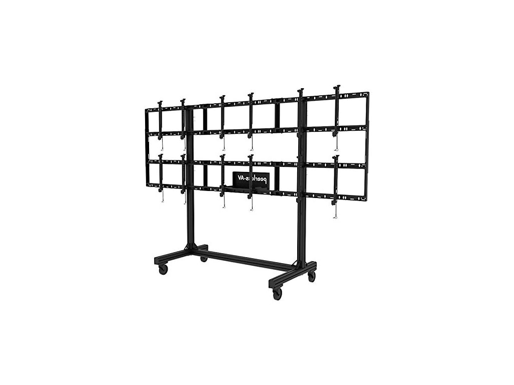 PEERLESS ACC310VWC4 Video Wall Cart Feet Set - Black (4-Pack)