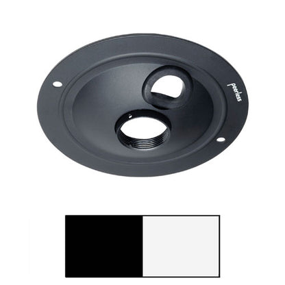 Plaque de plafond ronde Peerless ACC570, acier noir, raccord NPT 1,5"