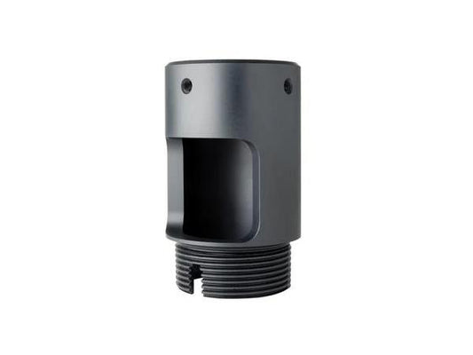 The Peerless ACC800 Mounting Component offers a robust solution for internal cord management between extension columns and mounting plates. Designed to support up to 300 pounds, it features one male and one female connection for secure, scalable installation. This black mounting accessory enhances ceiling-mounted AV setups with clean cable routing and solid build quality.