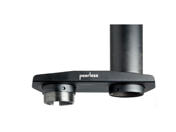 The Peerless ACC 830 Projector Mounting Kit is a versatile and reliable solution for securely mounting projectors. Designed in black and including the EXT002 flush mount tube, this kit offers flexible installation options with 4 inches of radial side-to-side adjustment. It can support projectors up to 50lbs and is compatible with extension columns or wall arms.