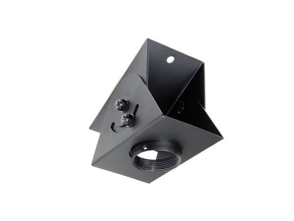 Compact and easy to install, the Peerless ACC912 light weight Cathedral Ceiling Adapter allows secure mounting on vaulted or cathedral ceilings. Supporting up to 75lb, this black steel adapter features a 120° (60° each side) adjustment range for flexible projector alignment. Its minimalistic and sturdy build is ideal for professional A/V installations.
