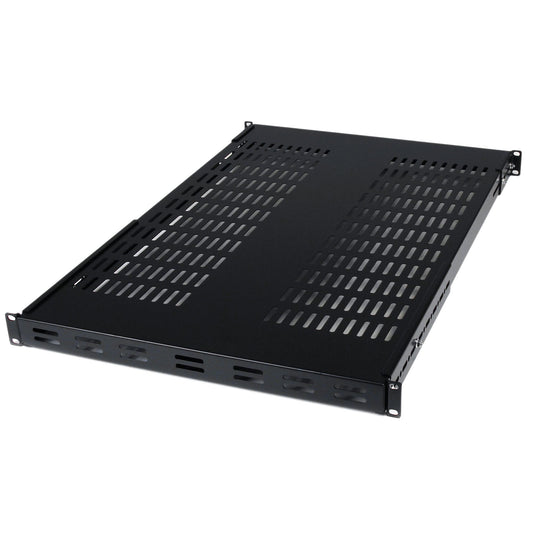 Étagère ventilée réglable StarTech 1U, capacité de 79 kg, profondeur de 49,5 à 96 cm