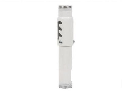 The Peerless AEC12018W is an adjustable extension column for mounting display or projector equipment, offering a clean white finish and a drop length of 12 to 18 inches. Designed for use with Peerless-AV systems, it ensures compatibility and structural integrity in overhead installations. Made in the USA and TAA compliant, this accessory is ideal for commercial AV setups that require adjustable mounting solutions and reliable performance.