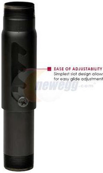 Peerless AEC012018 Adjustable Extension Column, 12" to 18", Black