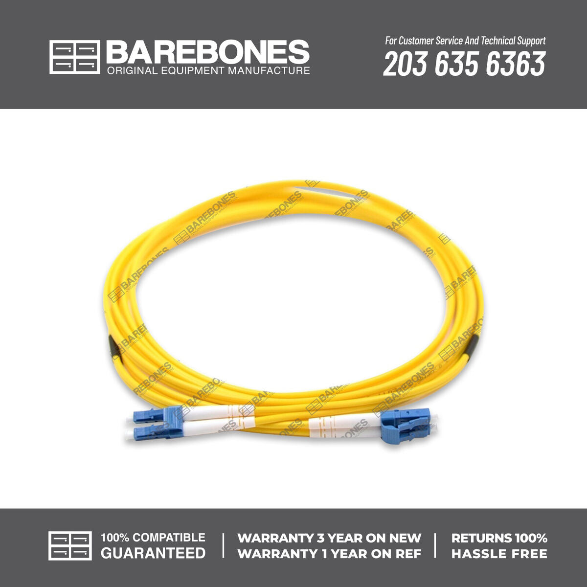 Câble à fibre optique monomode LC/LC FC HP 5 m, AK346A