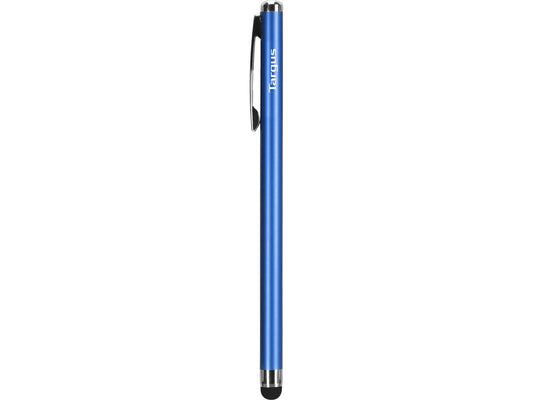 The TARGUS Slim Stylus for Smartphones (Metallic Blue) offers a sleek and compact design for precision interaction with touchscreens. Designed for everyday use, this stylus enables smooth navigation and note-taking on most modern mobile devices with capacitive touchscreens. Its slim metal body ensures a comfortable grip while maintaining portability.