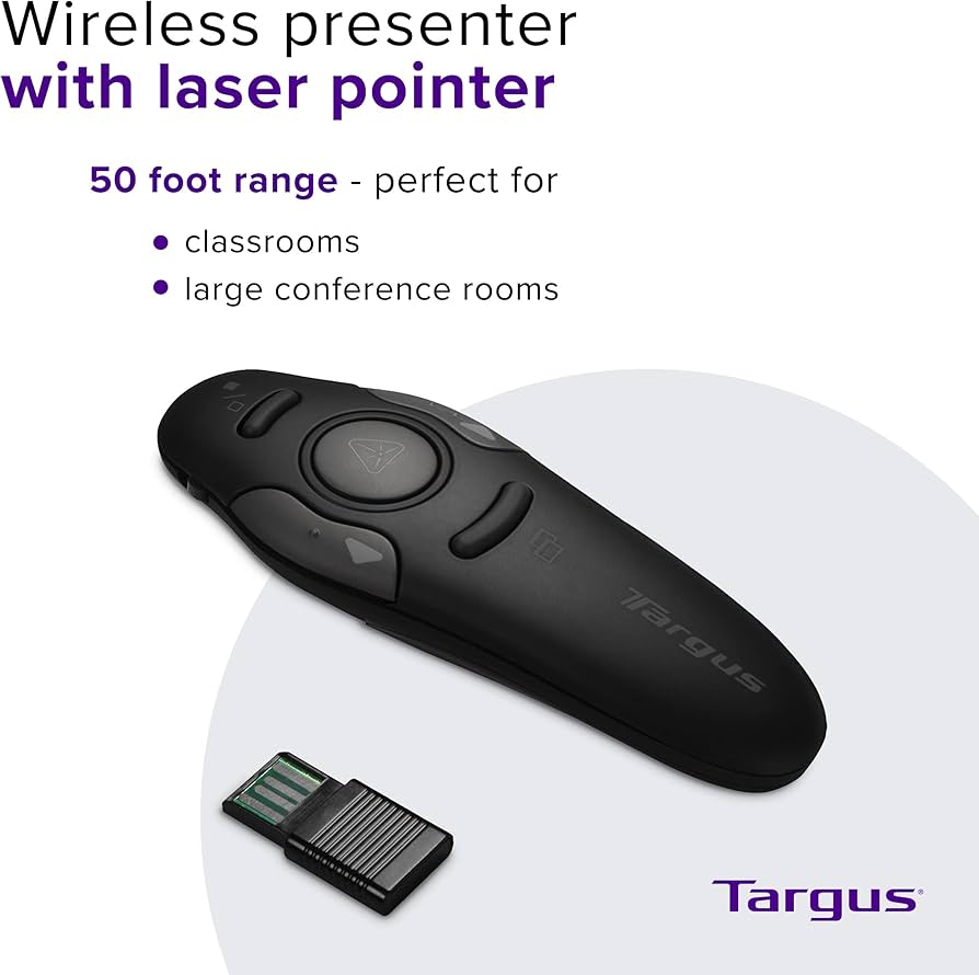 Présentateur sans fil TARGUS AMP16US avec pointeur laser