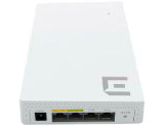 ExtremeCloud IQ Indoor WiFi6 Wallplate 2x2 radios with Dual 5GHz and 4 GE Ethernet ports with POE Out. Integrated light/power sensors BLE. AI/ML green