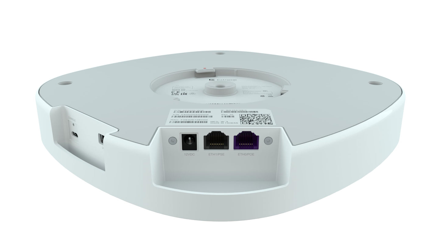 Point d'accès Wi-Fi 6E Extreme Networks AP5010 Tri-Radio, antennes internes