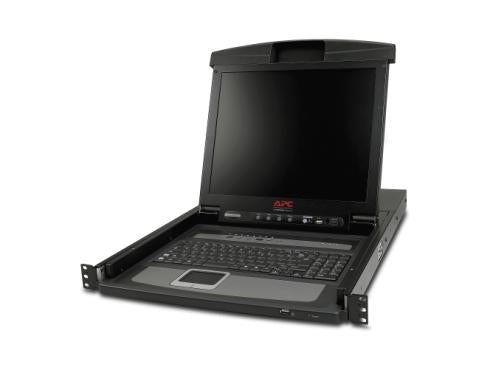The APC 17 Rack LCD Console with Integrated 8 Port Analog KVM Switch (Model AP5808) delivers efficient and space-saving control for server environments. Designed in a 1U form factor, it includes a 17-inch display with integrated KVM switching, providing a compact solution for IT administrators managing multiple servers. Supporting input voltages from 120V to 240V and featuring a TAA-compliant, RoHS-certified design, this console is built for global deployment and long-term reliability.