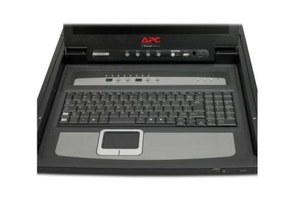 The APC 17 Rack LCD Console with Integrated 8 Port Analog KVM Switch (Model AP5808) delivers efficient and space-saving control for server environments. Designed in a 1U form factor, it includes a 17-inch display with integrated KVM switching, providing a compact solution for IT administrators managing multiple servers. Supporting input voltages from 120V to 240V and featuring a TAA-compliant, RoHS-certified design, this console is built for global deployment and long-term reliability.