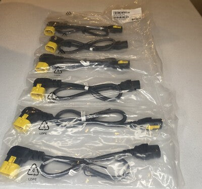 Kit de cordons d'alimentation APC, 6 connecteurs verrouillables C13 vers C14, 0,6 m, noir (AP8702R-NA)