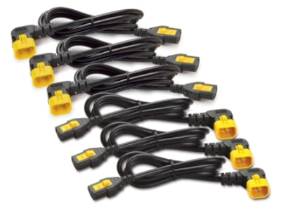 Power Cord Kit (6 ea), Locking, C13 TO C14 (90 Degree), 0.6m. Ideal for reliable power connections in professional IT environments, this APC kit includes six black locking power cords designed to prevent accidental disconnections. Backed by a 2-year warranty and compliant with global safety standards, it’s perfect for enhancing uptime in data centers and enterprise settings.