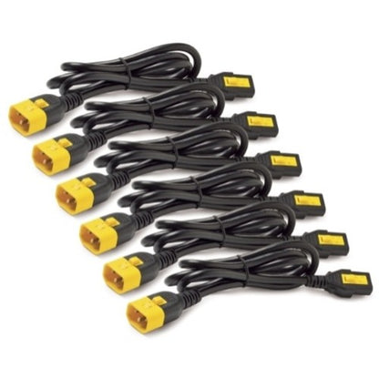 Kit de cordons d'alimentation APC (6x) C13 vers C14 verrouillables, 60 cm, noir