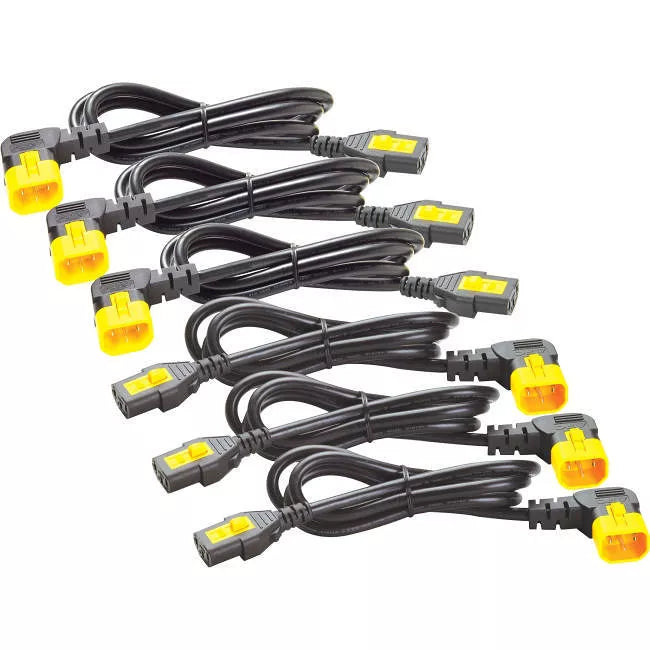 Kit de cordons d'alimentation verrouillables APC AP8704R-NA (C13 vers C14, 1,2 m, lot de 6)