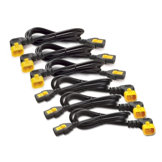 Kit de cordons d'alimentation APC AP8704R-WW 1,2 m, verrouillage C13 vers C14 (lot de 6)