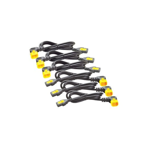 APC Power Cord Kit (6-Pack), C13 to C14, Locking, 1.2m, Orange