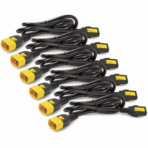 Kit de cordons d'alimentation APC AP8706R-NA, verrouillables C13 à C14, 1,8 m (lot de 6)
