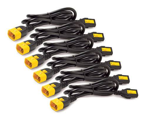 APC Power Cord Kit (6x), Locking, C13 to C14, 3.0m
