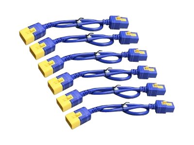 Kit de cordons d'alimentation verrouillables APC C19 à C20, 6 pi, paquet de 6
