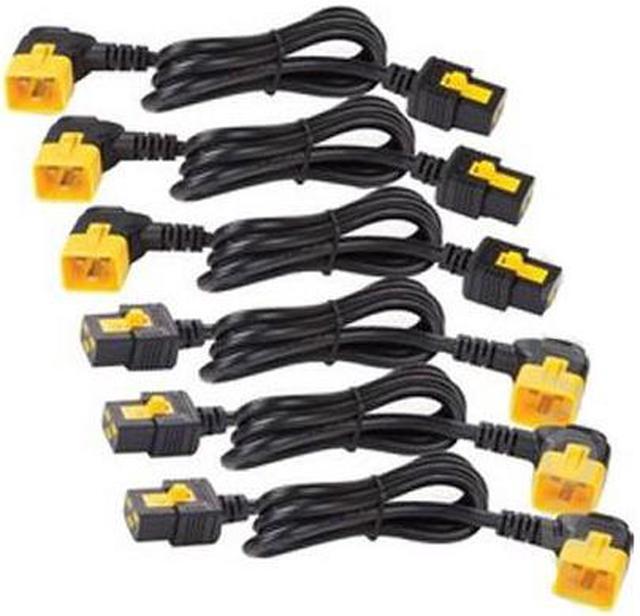 Kit de cordons d'alimentation APC, verrouillage C19 vers C20 (90°), 1,2 m, lot de 6