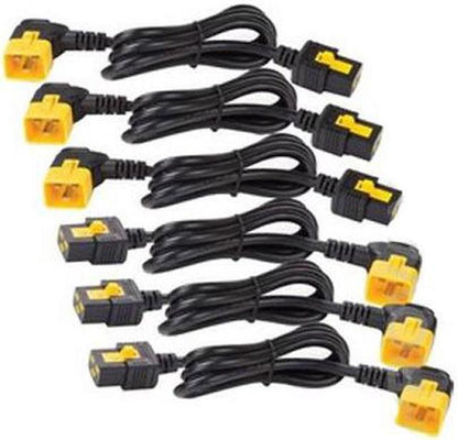Kit de cordons d'alimentation APC, verrouillage C19 vers C20 (90°), 1,2 m, lot de 6