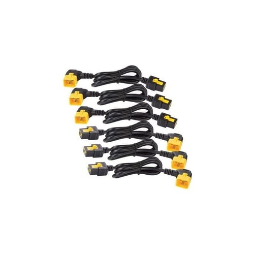 Kit de cordons d'alimentation APC, verrouillage C19 vers C20 (90°), 1,2 m, lot de 6
