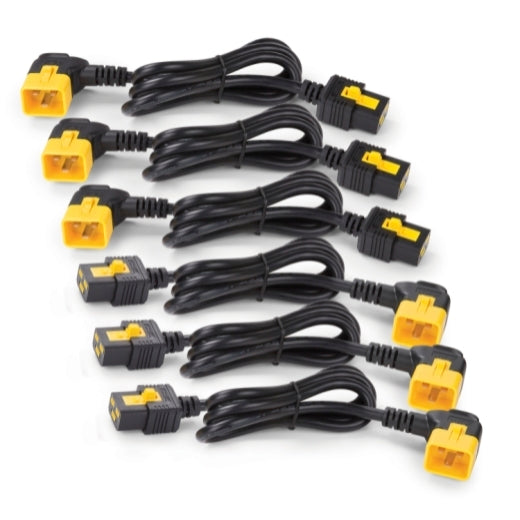 Kit de cordons d'alimentation APC (6 unités), verrouillables, C19 à C20, 1,8 m, AP8716R