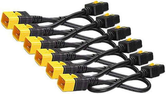 Kit de cordons d'alimentation APC (6 unités) verrouillables C19 à C20, 1,8 m - AP8716S