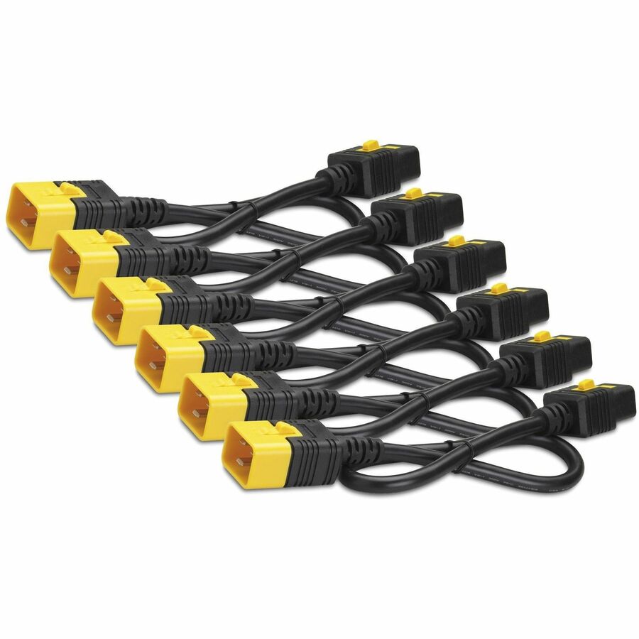 Kit de cordons d'alimentation APC (6 unités) verrouillables C19 à C20, 1,8 m - AP8716S