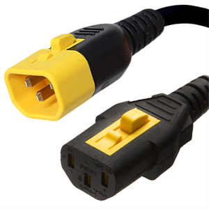 Cordon d'alimentation APC AP8756, verrouillage C19 vers BS1363A, 3 m, noir