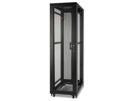 The APC NetShelter SV AR2401 is a versatile 42U rack enclosure designed to provide robust, secure equipment housing in data centers or network closets. Measuring 600mm wide and 1060mm deep, this enclosure offers ample space for servers and networking gear, and its black finish supports clean integration in professional environments. With TAA compliance and a 5-year warranty, it meets high standards for both government and enterprise applications.