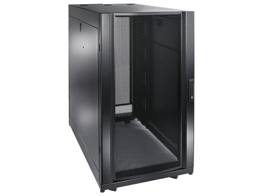 The APC NetShelter SX 24U 600mm x 1070mm Deep Enclosure provides a secure, high-capacity rack solution ideal for servers and networking gear in data centers and IT environments. Designed for robust performance and built in the USA, it offers excellent accessibility and compliance assurance. Its 5-year repair or replace warranty ensures investment protection.